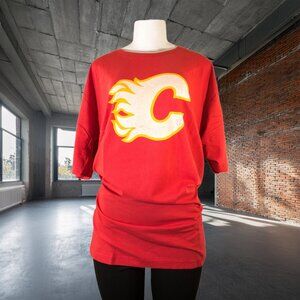 American Needle (Red Jacket) Calgary Flames, 100% cotton red, 2XL T-shirt